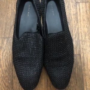 Black zara loafers